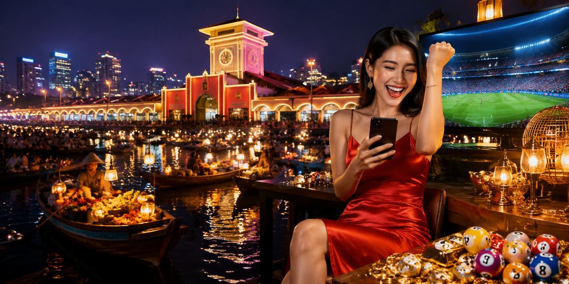 Người dùng tại Hồ Chí Minh kiểm tra con số và dữ liệu giải trí